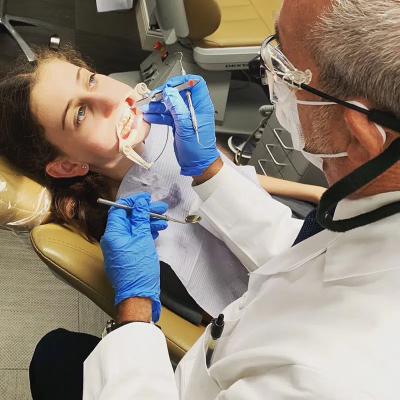 Dr. Gibbs developing an Invisalign Teen® treatment plan