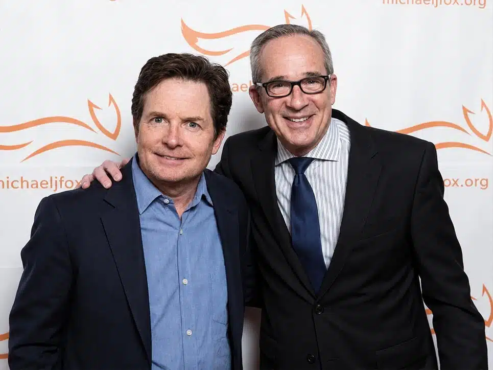 Dr. Eric gibbs with michael j. Fox